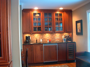 Remodeled Counter and Shelving